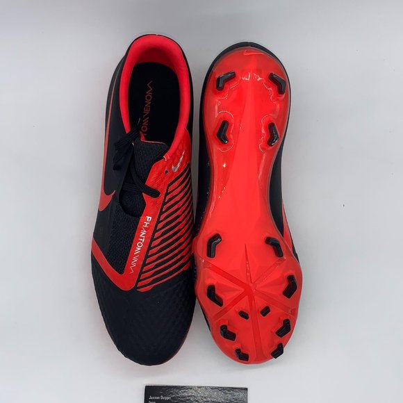 NEW Nike Phantom Academy Black Red Cleats main image 4